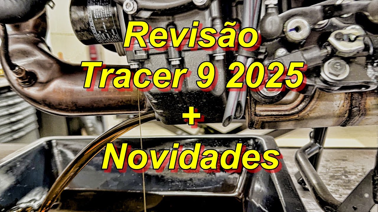 Revisao dos 1000kms na Tracer 9 2025 + Novidades!