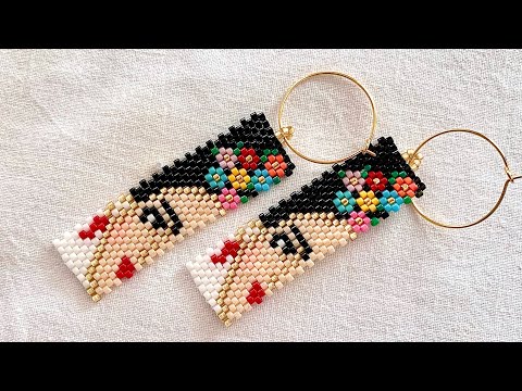 MİYUKİ FRİDA KÜPE NASIL YAPILIR #diy #miyuki #fridakahlo #earrings #delica