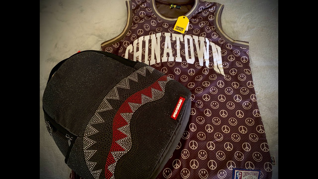 Chinatown Smiley Cabana Basketball Jersey - Brown