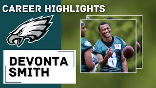 Welcome to the Philadelphia Eagles | DeVonta Smith College Football Career Highlights ᴴᴰ