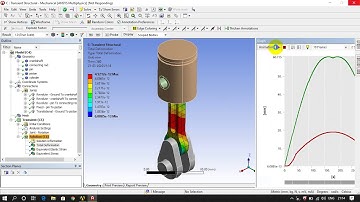 transient structural analysis on single cylinder engine lesson 3
