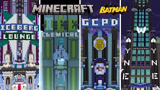 All Iconic Location in Minecraft x Batman DLC