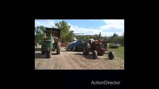 filling ag  bag with corn silage