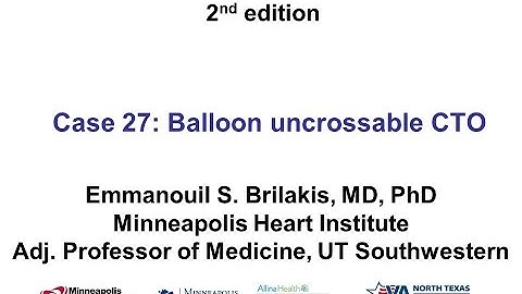 Case 27: Manual of coronary CTO interventions - Carlino for balloon uncrossable CTO