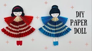 How To Make Easy Paper Doll Toy For Kids / Nursery Craft Ideas / Paper Craft Easy / KIDS  crafts