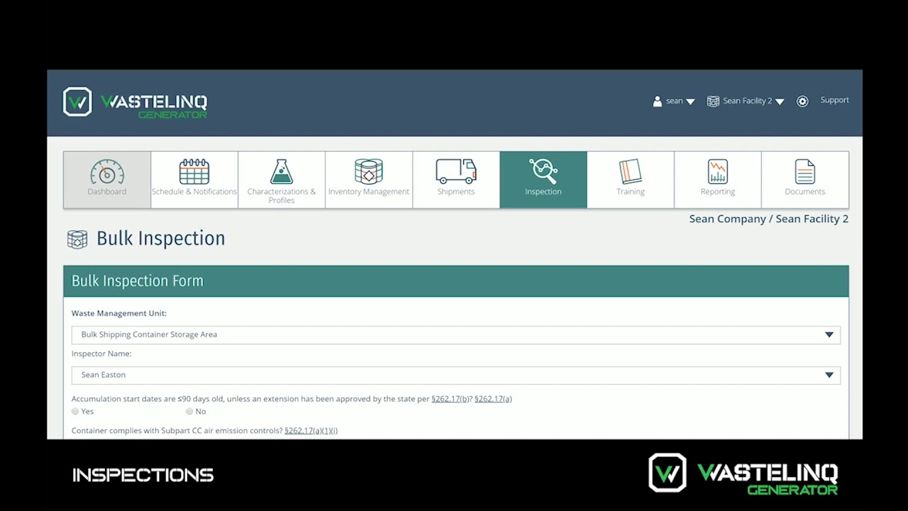 Inspections Module Tutorial Video V2 YouTube