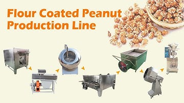 Peanut Coating Machine | Automatic Flour Coated Peanut Production Line