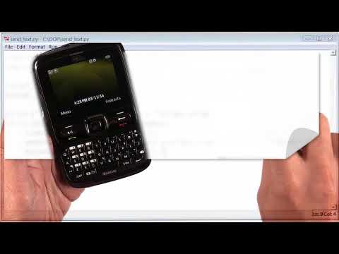 Lesson 2b (Use Classes)_Send Text | 03. send Text Messages Output | Python Programming