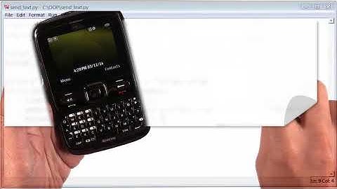 Lesson 2b (Use Classes)_Send Text | 03. send Text Messages Output | Python Programming