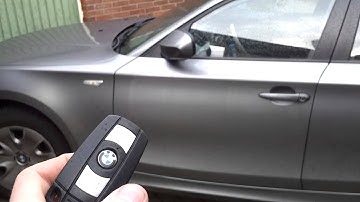 BMW folding mirrors with key fob