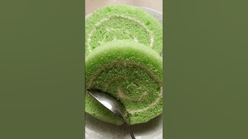 Thumbnail of Yummy Pandan Cake roll.! #yummy #cake #pandan #flavour #shorts #shortvideo #viralvideo #trending