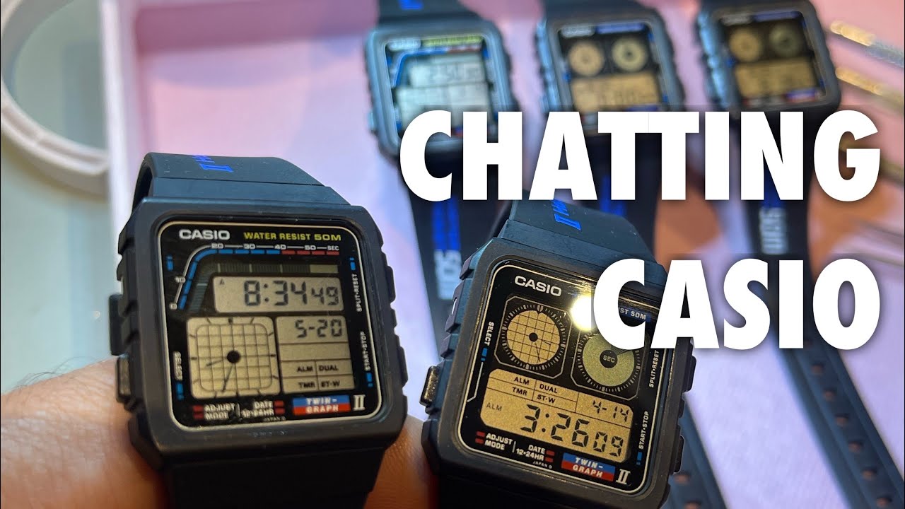 Casio talk of an evening and my love for the twin Graphs - YouTube