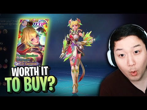 How Much is Wanwan Flying Swallow New Skin? Gameplay and Review Worth it to buy? 