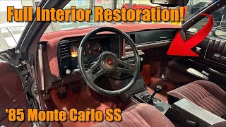 Restoring The Interior Of My Custom Monte Carlo SS...Like New, Only Better!