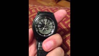 como cambiar la hora anloga del reloj casio aw 80