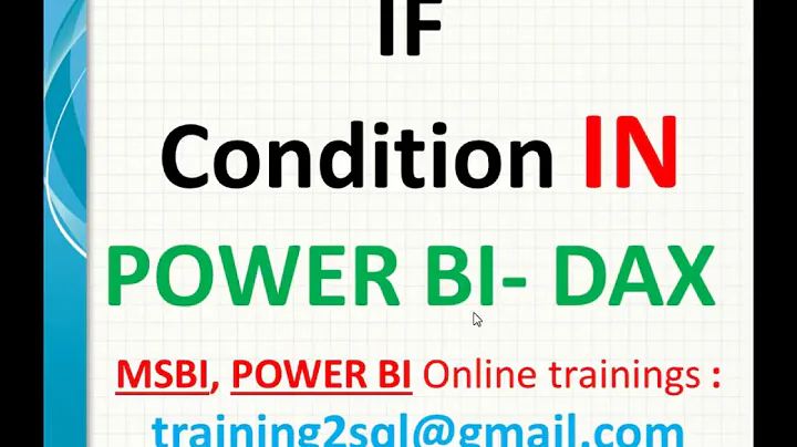 IF Condition in Power BI | DAX If Condition