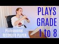 Professional Recorder Player Plays Grade 1 to 8 | Team Recorder