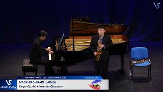 ANDORRA SAX FEST 2023: Masahiro Araki (Japan) plays Elegie Op. 44, Alexander Glazunov