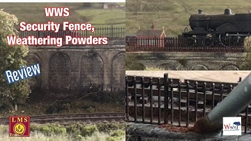 Building a Model Railway - War World Scenics - Security Fence and Weathering Powders