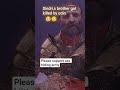 sindri,s brother got killed by odin in god of war regnarok please kile and subscribe for more