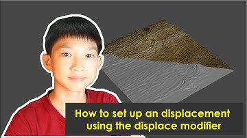 How to set up an displacement using the displace modifier (works in eevee)