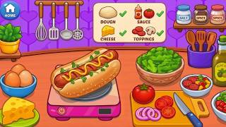 🌭🎮 Kitchen Set Cooking Challenge | Satisfying Hot Dog Maker Game Android Gameplay #44 screenshot 4