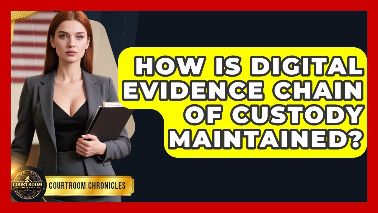 How Is Digital Evidence Chain Of Custody Maintained? - Courtroom Chronicles