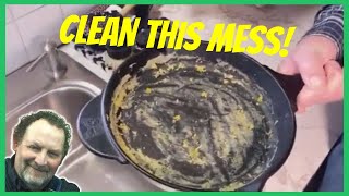 How To Clean A Cast Iron Skillet After Cooking Eggs