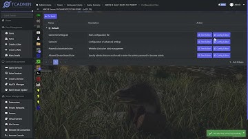 Where to change basic Ark Server options like host name or password on TC-Admin by EUGameHost.com