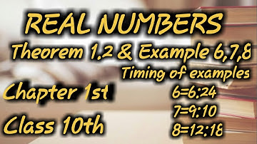 Fundamental Theorem  of Arithmetic /Example 6,7,8/class 10th chapter 1st