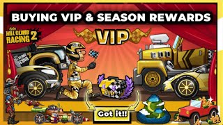 Hill Climb Racing 2 - BUYING VIP 😋 & SEASON REWARDS 😍