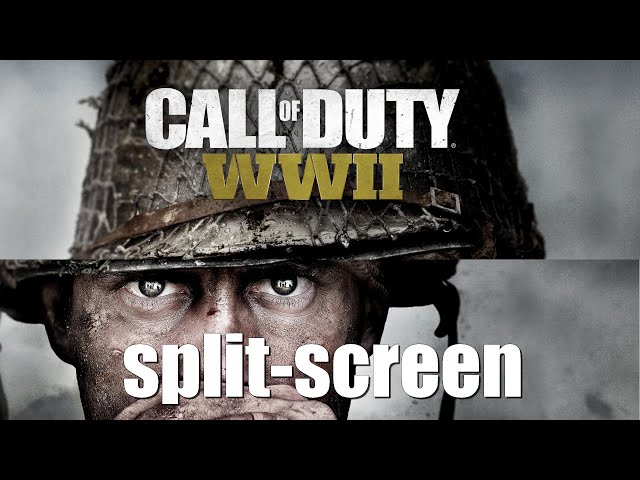 How to enable local multiplayer in Call Of Duty WW2 PC (splitscreen) plus  short gameplay 