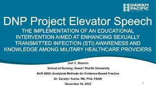 DNP Project Elevator Speech