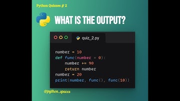 Python Quiz #2 Global and Local Variables in Python #python