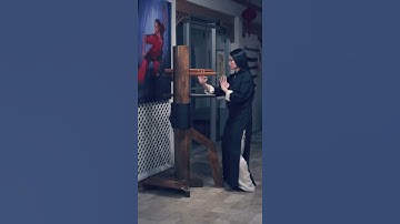 Wing Chun Wooden Dummy Training #shorts #wingchun #wushu