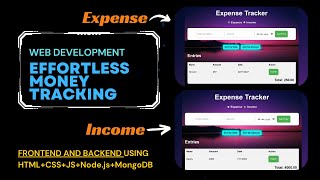 Effortless Money Management-- Creating Your IncomeExpenseTracker Web Application