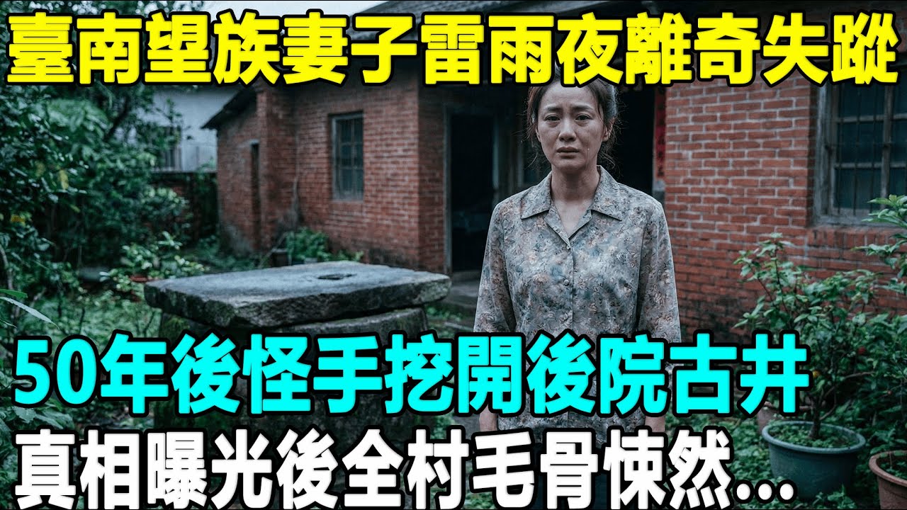 望族少奶奶雨夜離家出走，夫家宣稱她跟人私奔...50年後祖厝拆遷挖開那口被水泥封死的古井，出土的玻璃罐揭開真相讓老父當場倒地...