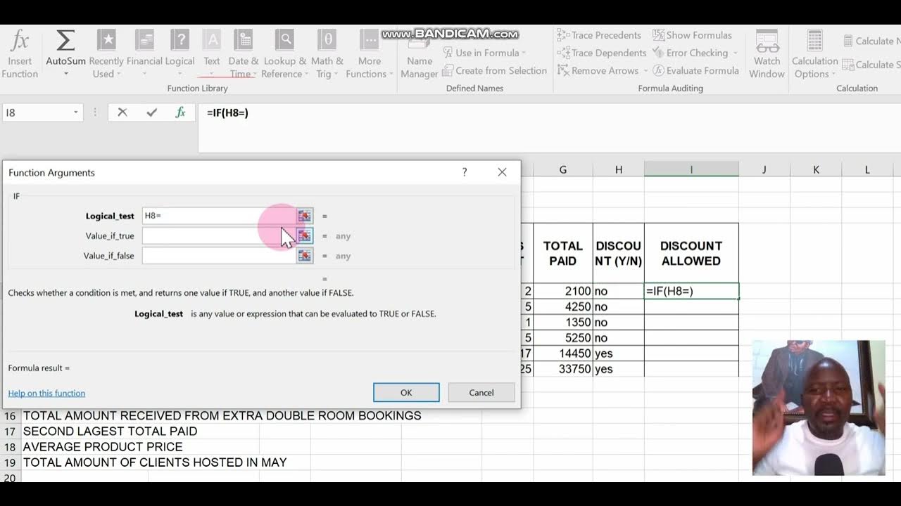 Computer Practice N5 QUESTION 7B IF TEXT LOGICAL FUNCTION #iffunction # ...