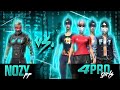 NOZY 👑⚔️ vs 4 TRYHARDS GIRL💗 | Free Fire 1vs4 Gameplay 😳