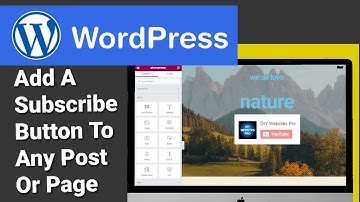 How To Add A YouTube Subscribe Button On WordPress And Elementor Website