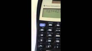 Texas Instruments TI30XIIS statistics calculator short instructional video