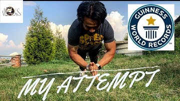 Most Clap Push Ups in 30 seconds WORLD RECORD ATTEMPT|Nepali Fitness.