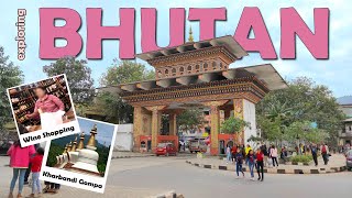 Bike ride in Phuentsholing Bhutan to Kharbandi Gopma | Wine shopping at Phuentsholing market