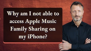 Why am I not able to access Apple Music Family Sharing on my iPhone?