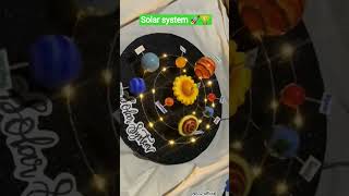 Solar system school project#project #solarsystem #science #physics #gravity #study #artandcraft#art