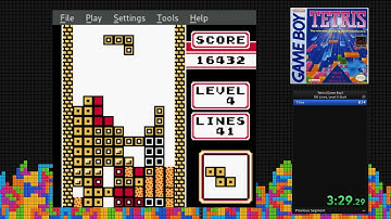 Tetris (GameBoy) - 100 Lines, Level 0 Start - 7:51