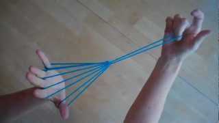 Witches Broom (or parachute), Step by Step, with string