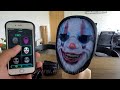 APP LED LUMINOUS LIGHTING AND SHINING COSPLAY MASK SUPPORT DIY/TEXT/ANIMATION/INTERACTIVE HALLOWEEN