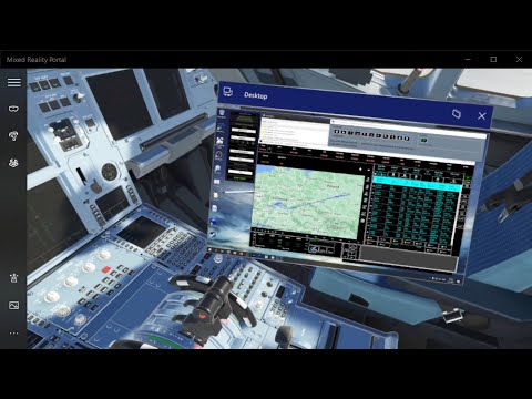 HP Reverb G2 your desktop in VR cockpit charts, Pilot2ATC, SLC and many others in MSFS in WMR easy!!