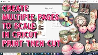 Resizing Multiple pages to scale in Cricut Tutorial